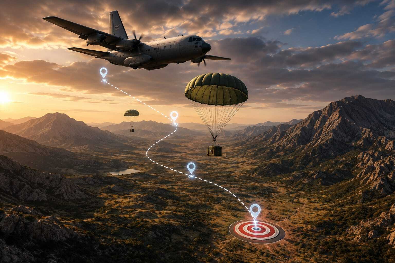 Precision Airdrop Simulator project screenshot