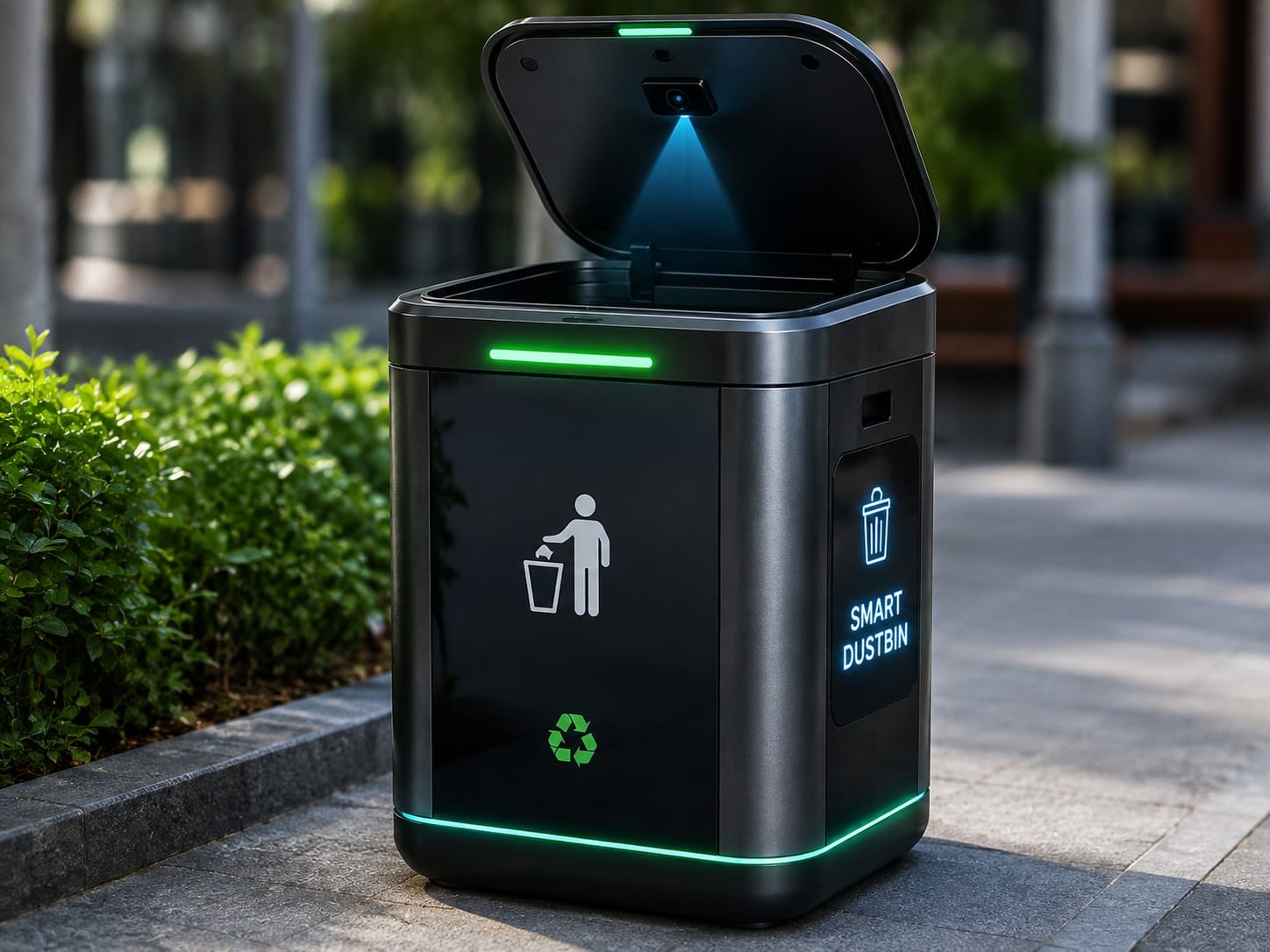 Smart Dustbin YOLOv8 project screenshot